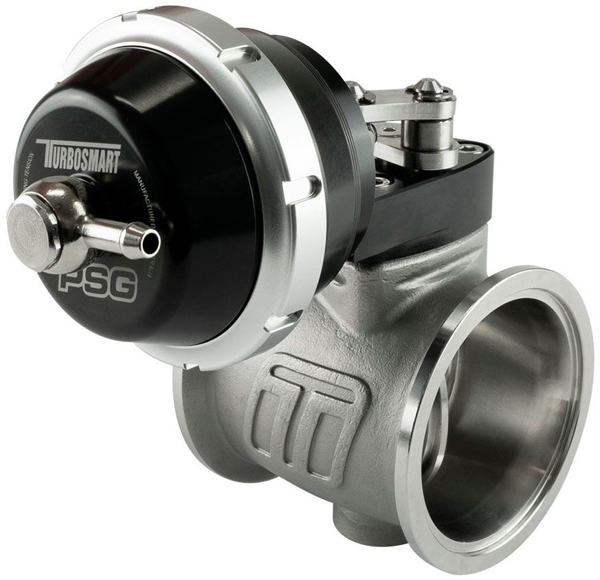 Turbosmart 50mm Pneumatic Straight Gate External Wastegate - Black Finish image 0