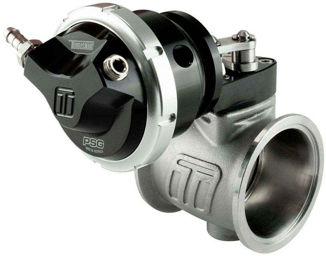 Turbosmart 50mm Pneumatic Straight Gate External Wastegate - Black Finish image 0